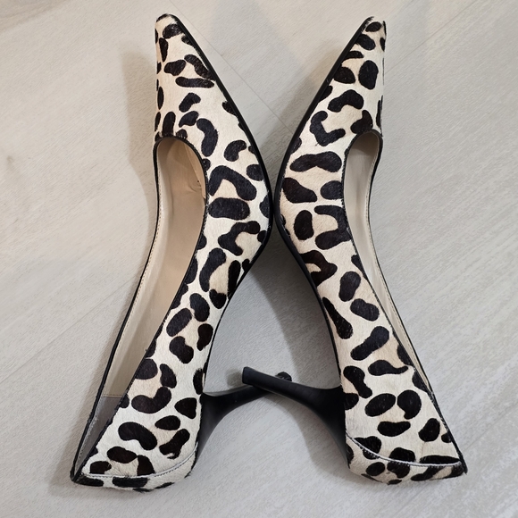 Calvin Klein dolly Women Animal leopard Print Pumps 3" Heels Pointed toe 9.5M - Picture 14 of 16
